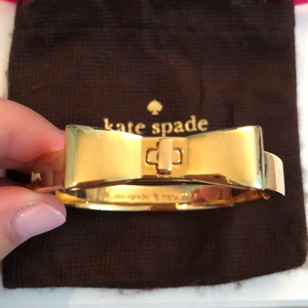 Gold Kate Spade Bow Bracelet